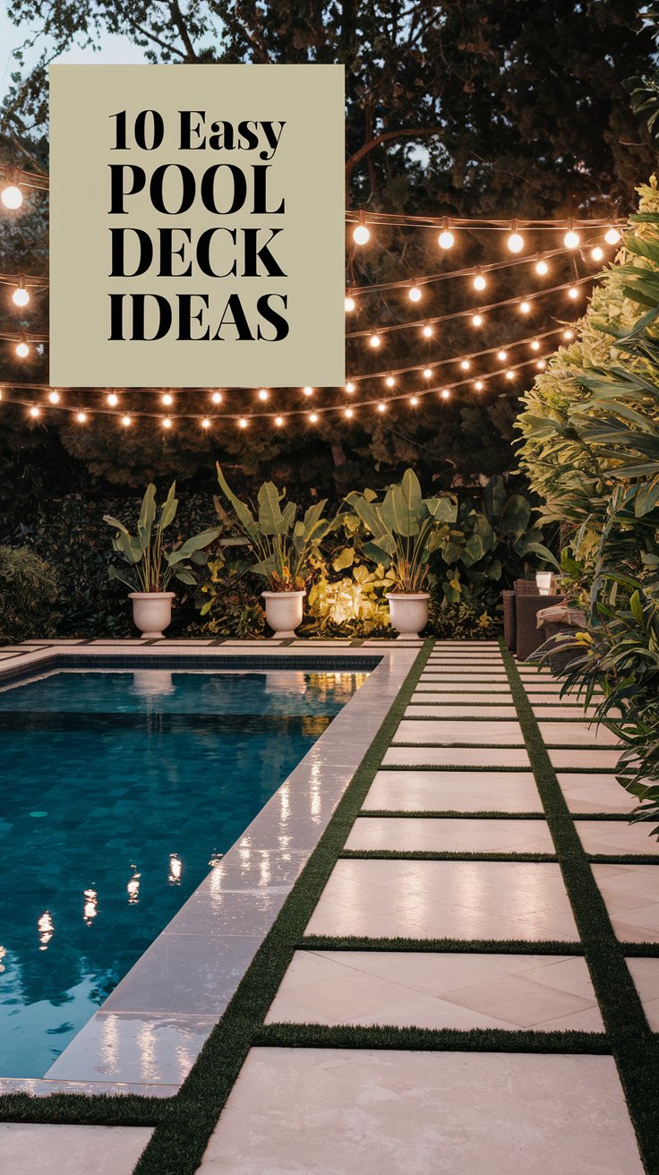 10 Easy Pool Deck Ideas to Transform Your Backyard Oasis