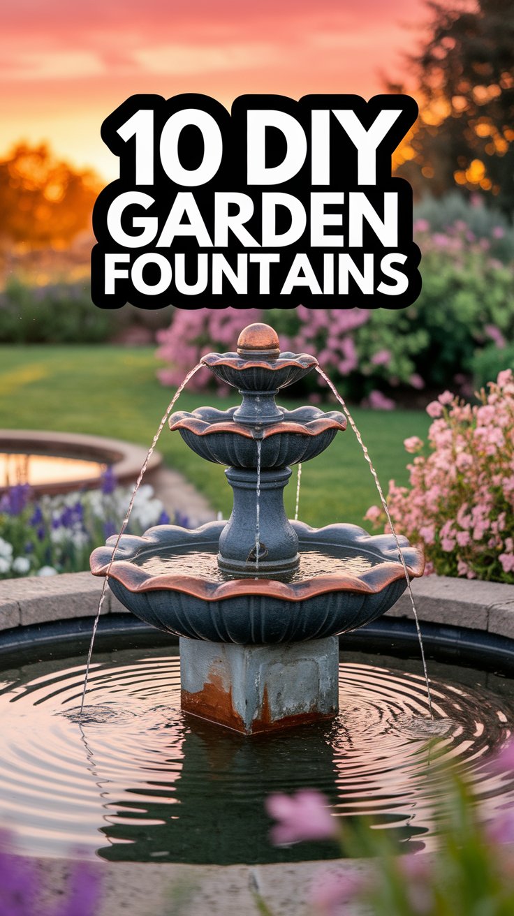 10 Stunning DIY Garden Fountains to Transform Your Outdoor Space