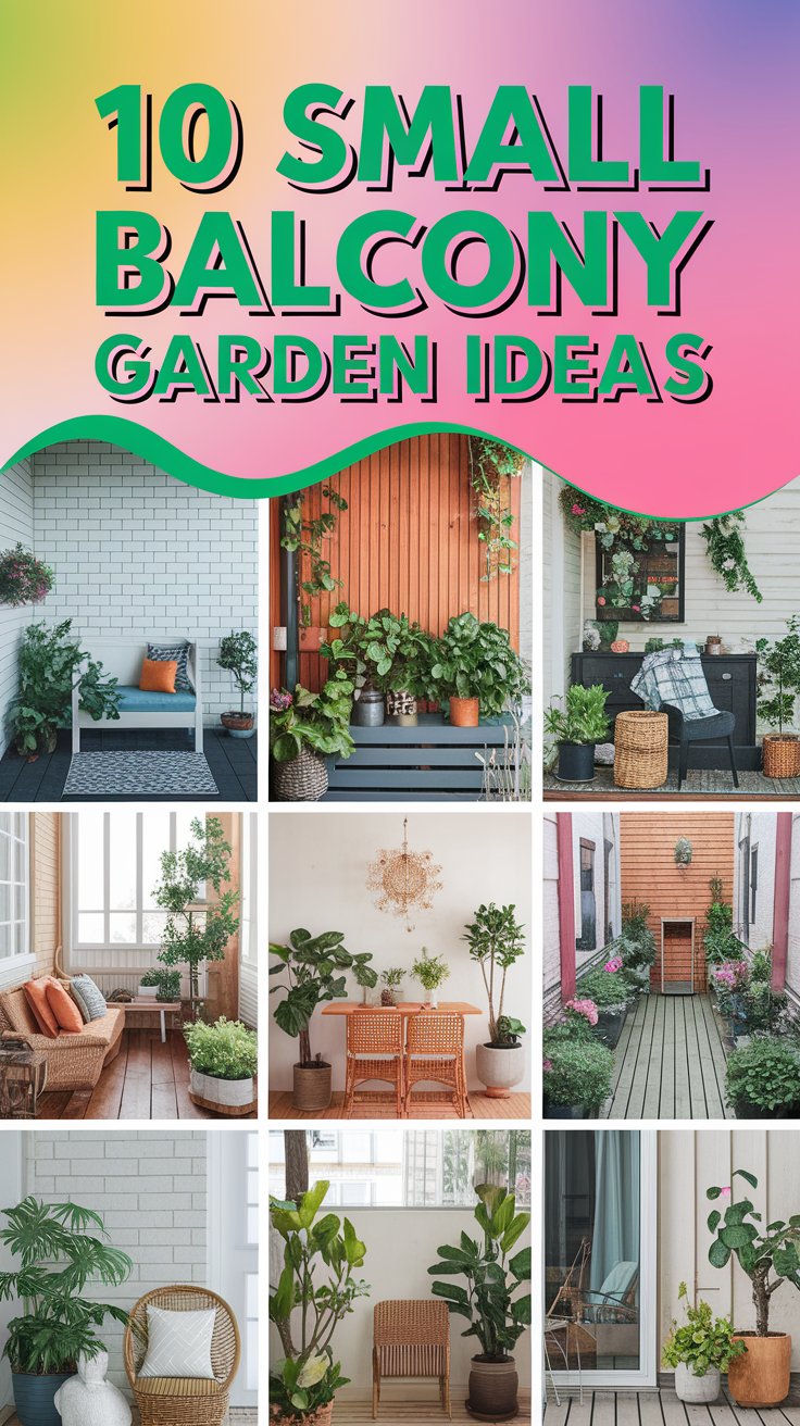 10 Stunning Small Balcony Garden Ideas to Transform Your Space