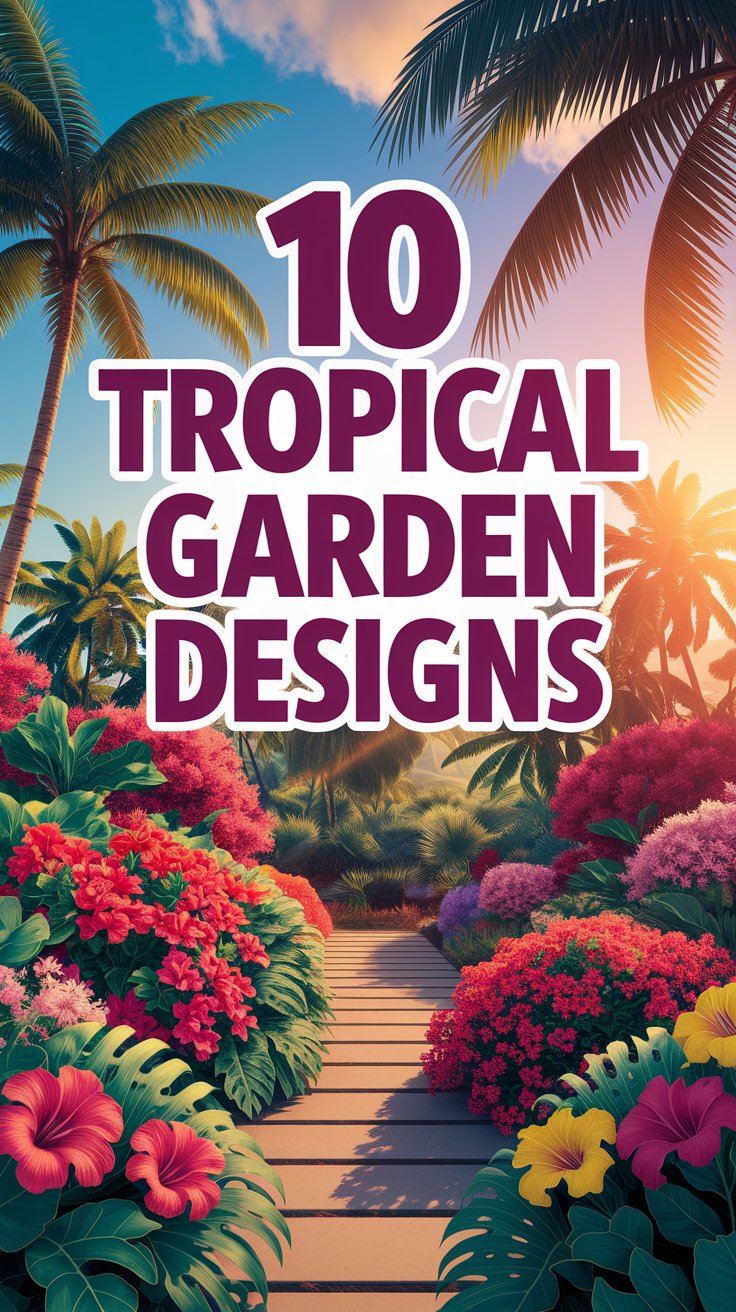 10 Stunning Tropical Garden Design Ideas to Transform Your Outdoor Space