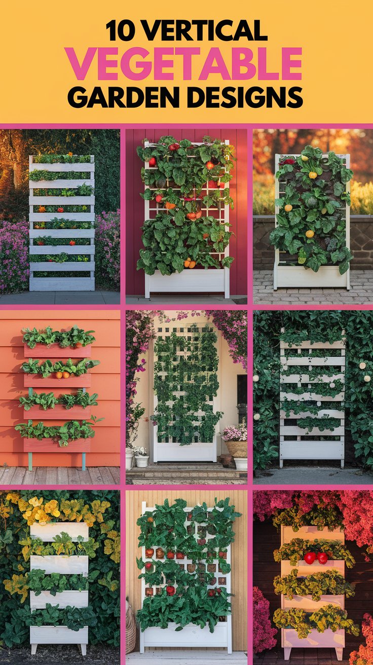 10 Compact Vertical Vegetable Garden Designs for Small Spaces