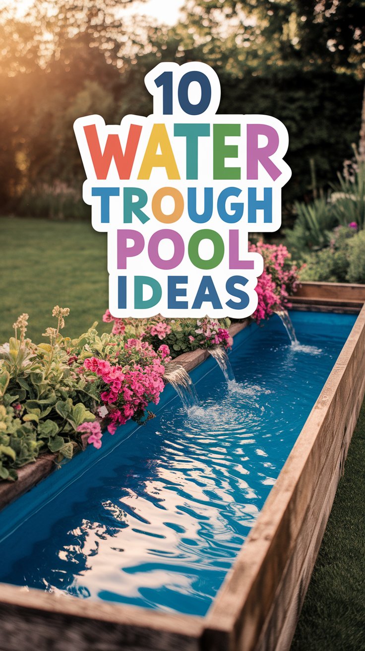 10 Refreshing Water Trough Pool Ideas for Your Backyard Oasis