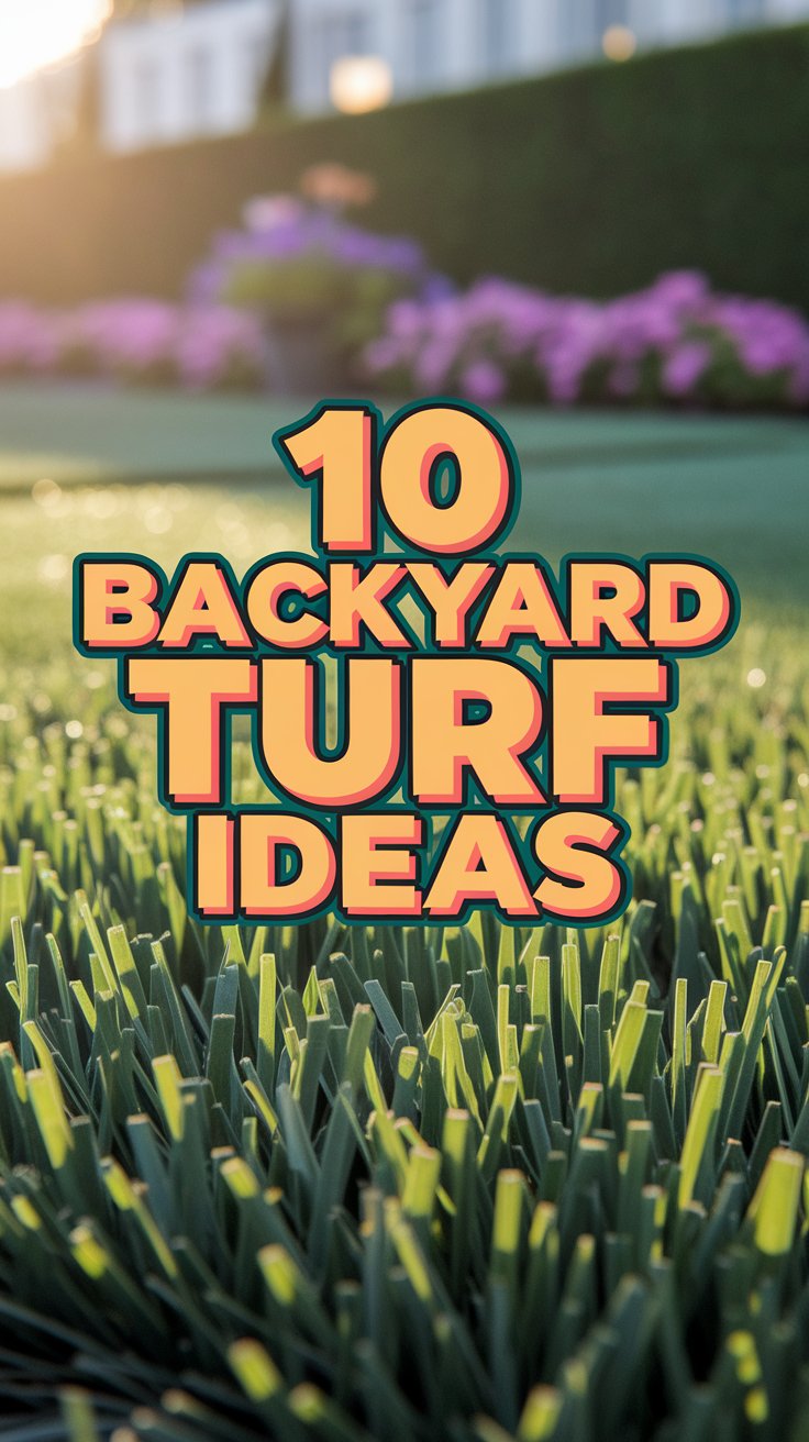 10 Stunning Backyard Ideas with Turf for a Lush, Low-Maintenance Oasis