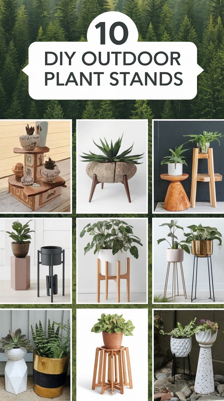 10 Stunning DIY Outdoor Plant Stand Ideas to Elevate Your Garden