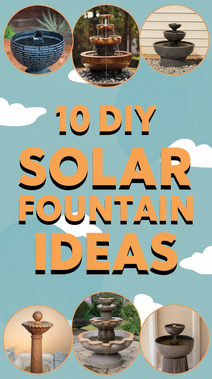 10 Effortless DIY Solar Fountain Ideas to Transform Your Garden