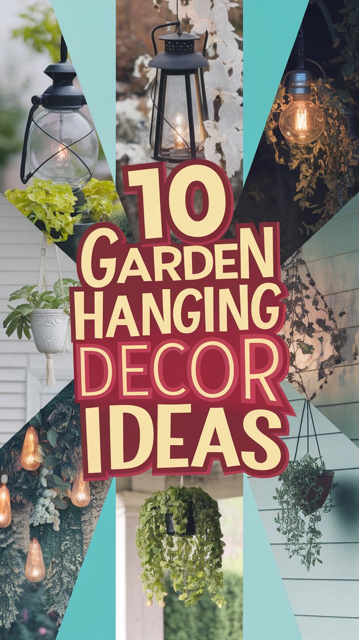 10 Stunning Garden Hanging Decor Ideas to Instantly Elevate Your Outdoor Space​