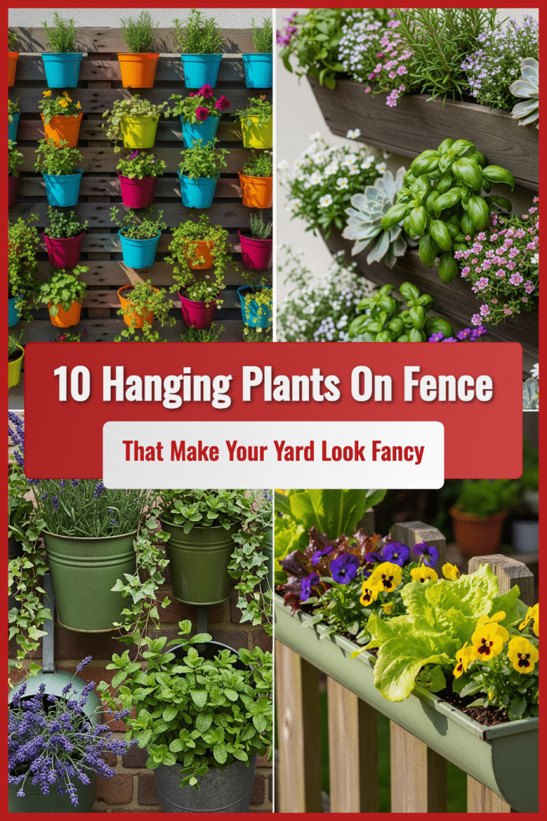10 Hanging Plants on Fence Ideas That Make Your Yard Look Fancy