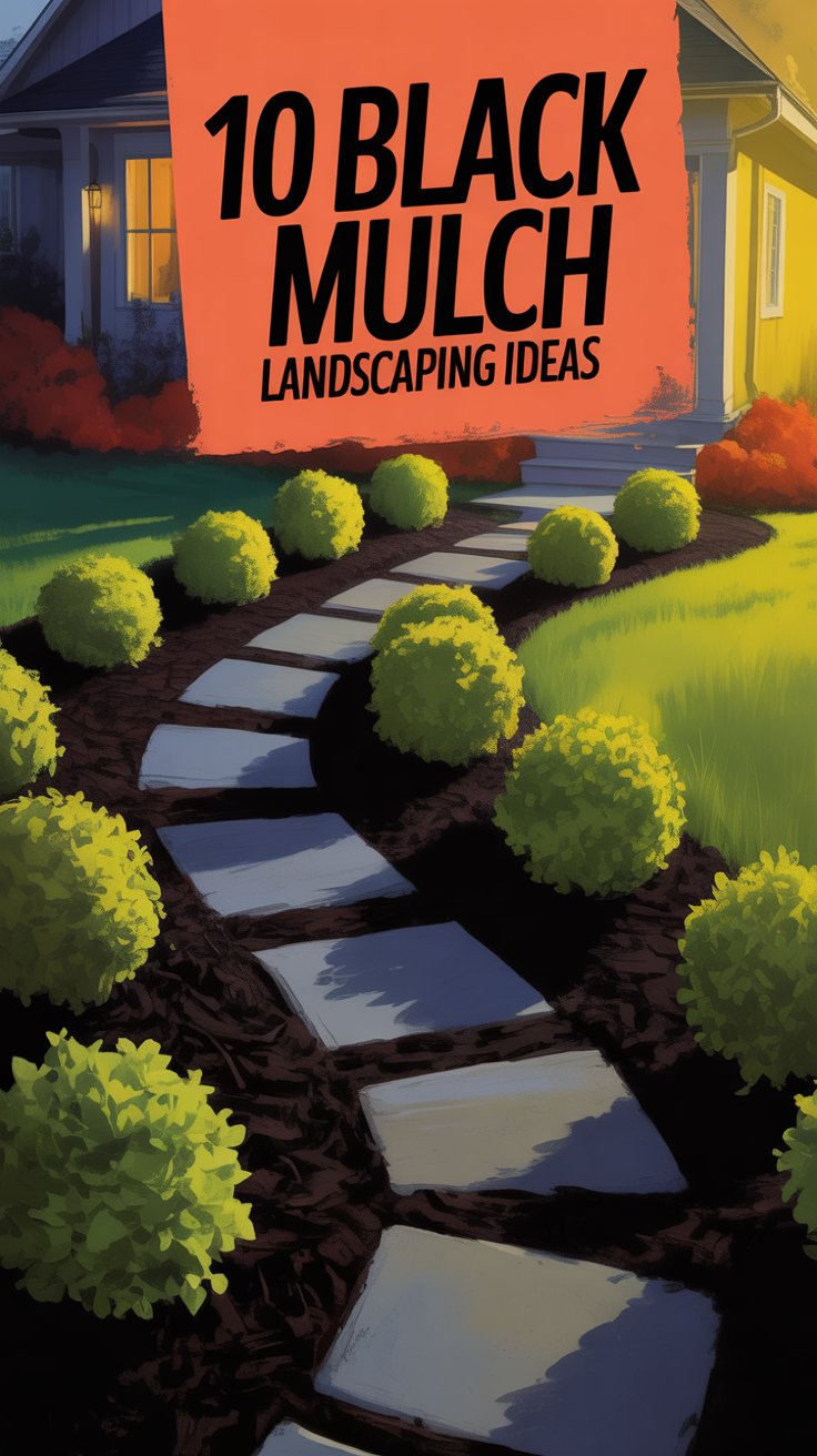 10 Stunning Black Mulch Landscaping Ideas for a Sleek Garden