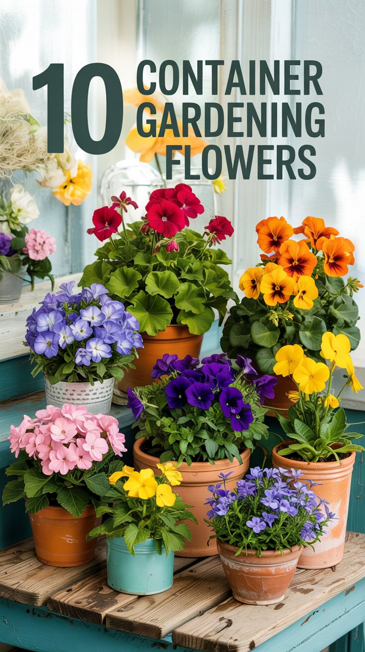10 Stunning Container Gardening Flowers for Vibrant Blooms